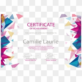 Diploma Euclidean Vector Academic Certificate Graduation - Vector Certificate Border Png, Transparent Png - triangle outline png