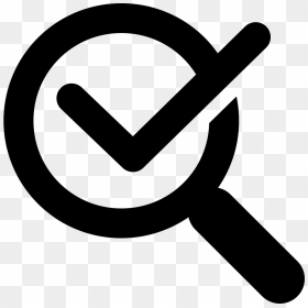 Magnifying Glass With Check Mark Comments - Magnifying Glass Icon Png, Transparent Png - magnifying glass icon png