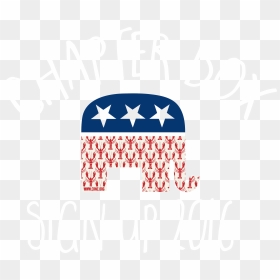 S I G N U P - Us Republican Party Flag, HD Png Download - republican elephant png