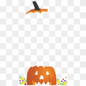 Split Pumpkin Halloween Snapchat Filter - Halloween Snapchat Filter Png, Transparent Png - snapchat ghost png