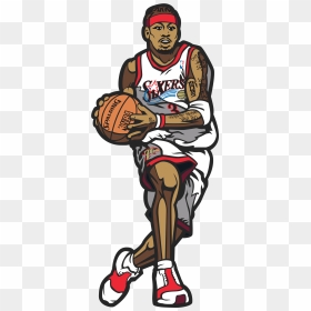 Allen Iverson Clip Art , Png Download - Allen Iverson Wallpaper Cartoon, Transparent Png - allen iverson png