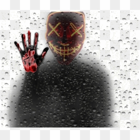 Stalker At Your Window😬😩🤫😖😭 - Illustration, HD Png Download - bloody hand png