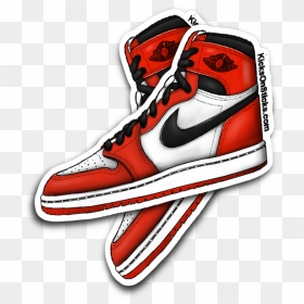 Jordan 1 "chicago - Sticker Nike Air Jordan, HD Png Download - jordans png