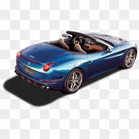 Back View Of Ferrari California T Car - Ferrari California Blue, HD Png Download - car back png