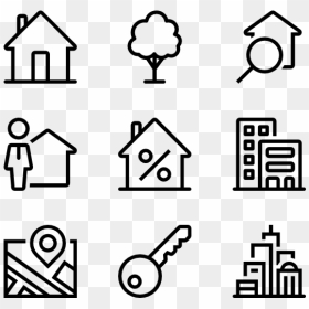 House Outline Png - Hand Drawn Icons Png, Transparent Png - house outline png