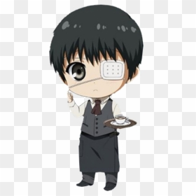 Tokyo Ghoul Kaneki Chibi, HD Png Download - kaneki png