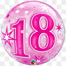 18 Bubble Numbers, HD Png Download - pink balloons png
