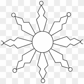 Snowflake Clipart Black And White Snowflake Clipart - National Service Scheme In Tamil, HD Png Download - snowflake clipart png