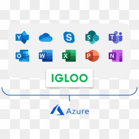 Igloo Integrates With The Office365 Suite - Microsoft Office 365, HD Png Download - microsoft png