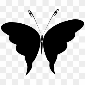 Butterfly Silhouette 4 Clip Arts - Butterfly Icon Transparent Background Png, Png Download - butterfly silhouette png