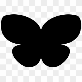 Clipart Butterfly Silhouette - Simple Butterfly Silhouette, HD Png Download - butterfly silhouette png
