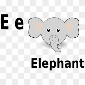 E For Elephant Clip Arts - Alphabet E Is For Elephant, HD Png Download - republican elephant png