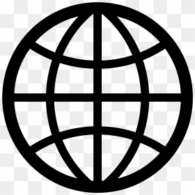 Globe Icon Png, Transparent Png - white grid png