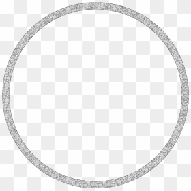 Circle - Necklace, HD Png Download - silver border png