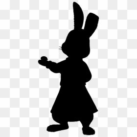White Rabbit Silhouette Mashimaro Art - Clip Art, HD Png Download - bugs bunny png