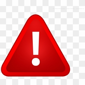 Red Warning Sign Png , Png Download - Señal De Prohibido En Png, Transparent Png - warning sign png