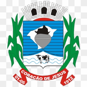 Brasão Coração De Jesus Mg - Emblem, HD Png Download - coração png