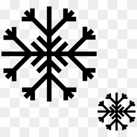 Two Snow Flakes - Hot And Cold Symbol, HD Png Download - snow flakes png