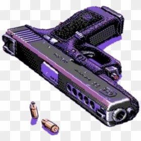 #gun #gunshot #firearm #vaporwave #aesthetic #purple - Gun Wallpapers Aesthetic, HD Png Download - gunshot png