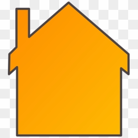 House Outline Clipart Orange , Png Download - Orange House Clip Art, Transparent Png - house outline png