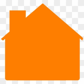 Clipart Orange House, HD Png Download - house outline png