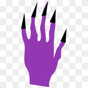 Witch Hands Clip Art, HD Png Download - nails png