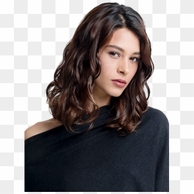 Brunette Model Images - Soft Waves On Hair, HD Png Download - female model png