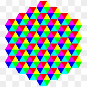 Hexagonal Triangle Tessellation Clip Arts - Tessellation Triangle, HD Png Download - hexagon pattern png