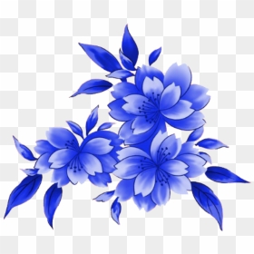 #bloom #pink #frame #flower #border #flowers #white - Transparent Images Blue Flower, HD Png Download - blue flower crown png
