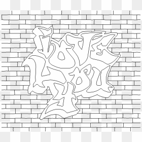 Graffiti Word Coloring Pages - Graffiti Wall Art Colouring Pages, HD Png Download - graffiti art png