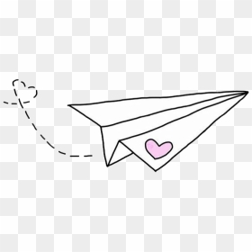 Heart We It Paper Airplane White Clipart - Paper Airplane Heart White, HD Png Download - paper airplane png