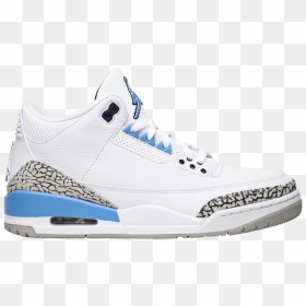 Air Jordan 3 Unc, HD Png Download - jordans png