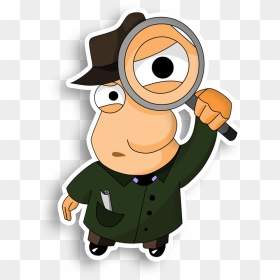 Detective Glass Magnifying Private Investigator Png - Detective Magnifying Glass Clipart, Transparent Png - detective png