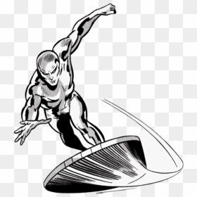 Silver Surfer Transparent, HD Png Download - surfer png