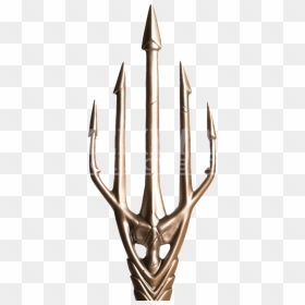 Gold Trident Png Free Download - Aquaman's Trident Justice League, Transparent Png - antler png