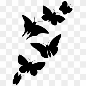 Butterfly Silhouette Butterfly Silhouette - Transparent Butterfly Tattoo Png, Png Download - butterfly silhouette png