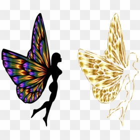 Clip Art, HD Png Download - butterfly silhouette png