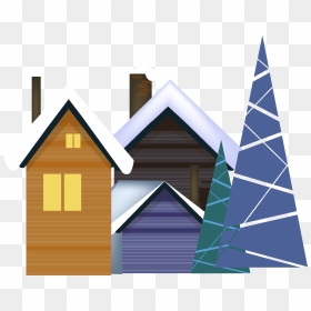 Vector Snow Snowing Reflection Png And Image - House, Transparent Png - snowing png