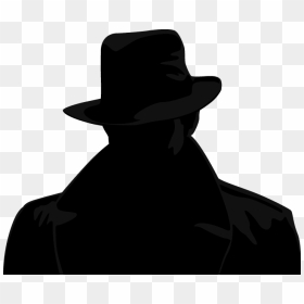 Hat Man Shadow Png - Private Investigator Detective Silhouette, Transparent Png - detective png