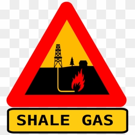 Vector Warning Sign For Shale Gas Fracking - Shale Gas, HD Png Download - warning sign png