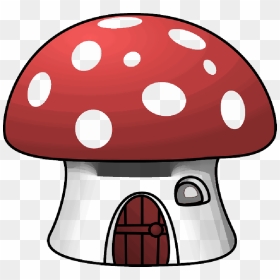  , Red, House, Home, Food, Outline, Drawing, Mushroom - Cartoon Mushroom House, HD Png Download - house outline png