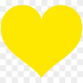 Coração Amarelo - - Transparent Background Yellow Heart, HD Png Download - coração png