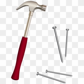 Vector Hammer Png Download - Transparent Hammer And Nail, Png Download - nails png