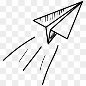 Paper Airplane - Hand Drawn Paper Plane Png, Transparent Png - paper airplane png
