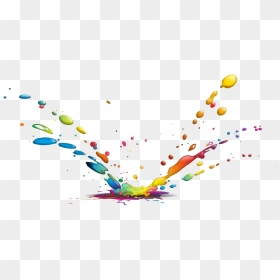 Color Drop Water Paint Splash Ink Drops Clipart - Color Water Splash Png, Transparent Png - ink splash png
