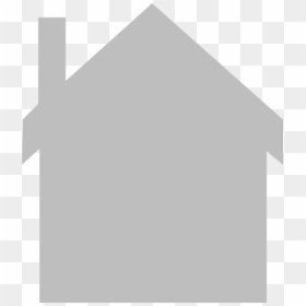 House Final Gray Clip Art - Grey Outline Of House, HD Png Download - house outline png