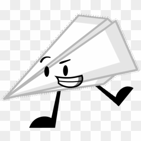 Paper Airplane Pose - Paper Plane Bfdi, HD Png Download - paper airplane png