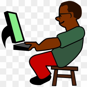African Programmer With Slower Internet Clip Arts - Computer Programmer Clipart, HD Png Download - african people png