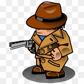 Transparent Detective Png - Detective Loading Gun Clipart Png, Png Download - detective png