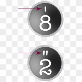 Keys Labeled - Circle, HD Png Download - quotation marks png